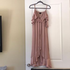 BEA WRAP DRESS IN BISCOTTI